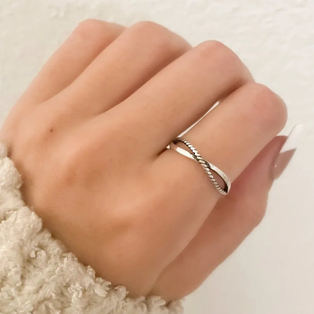 925 Sterling Silver Minimalist Ring Dainty Ring Thin Ring Stackable Ring